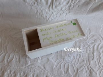 Svatební pokladnička s levandulí