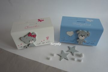 Dřevěná pokladnička pro děti