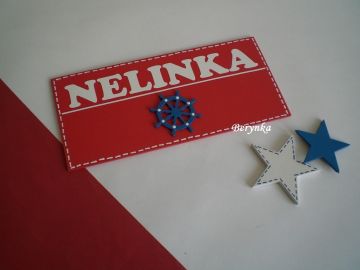 Cedulka se jménem - s kormidlem