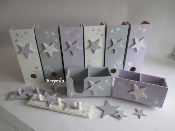 Dřevěné dekorace - bublinky a kytičky