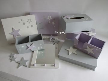 Dřevěné dekorace - bublinky a kytičky