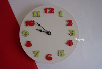 Dřevěné dekorace - zeleno-červené