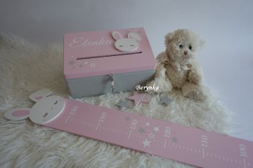 Dřevěné dekorace s hlavou zajíčka