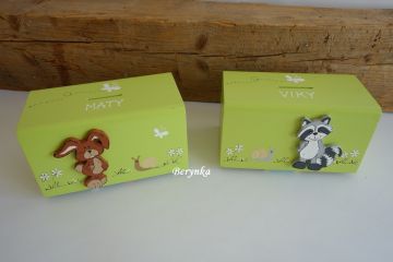 Dřevěná pokladnička pro děti