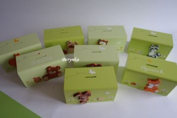 Dřevěná pokladnička pro děti