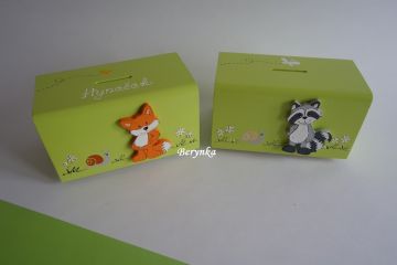 Dřevěná pokladnička pro děti