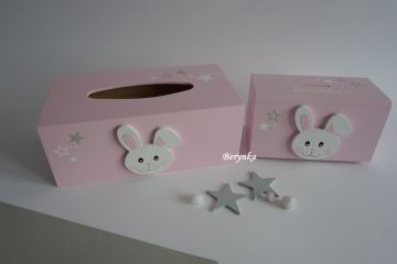 Krabička na kapesníky se zajíčkem
