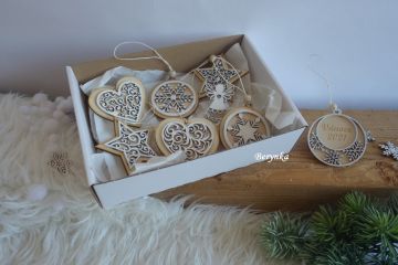 Dárková krabička na dřevěné svícny