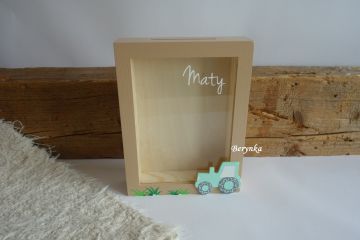 Pokladnička s traktorem