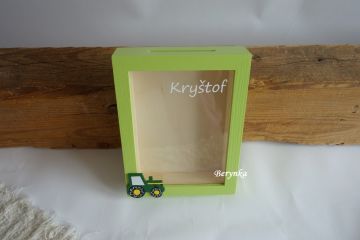 Pokladnička s traktorem