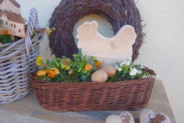 Dřevěná slepička z masivu