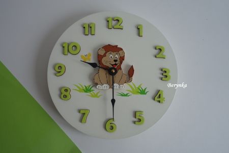 Hodiny se lvem - kulaté/čtvercové