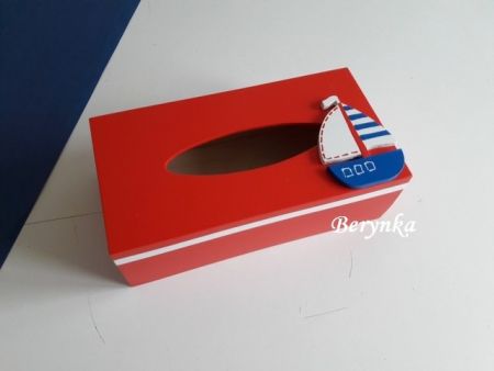 Krabička na kapesníky s lodičkou