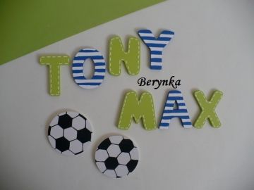 Dřevěná písmenka "s čárkováním"