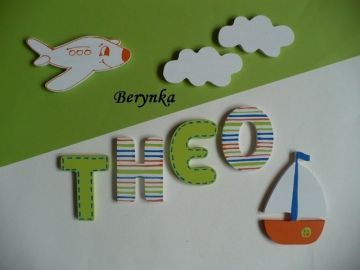 Dřevěná písmenka "s čárkováním"