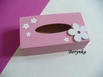 Krabička na kapesníky s kytičkou