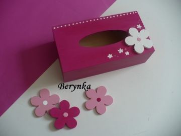 Krabička na kapesníky s kytičkou