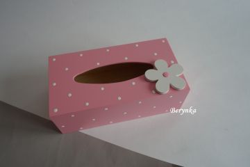 Krabička na kapesníky s kytičkou