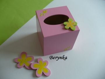 Krabička na kapesníky s kytičkou
