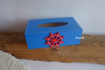 Krabička na kapesníky s kormidlem