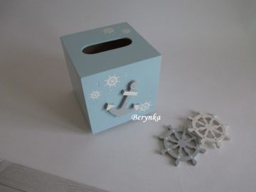 Krabička na kapesníky s kotvou