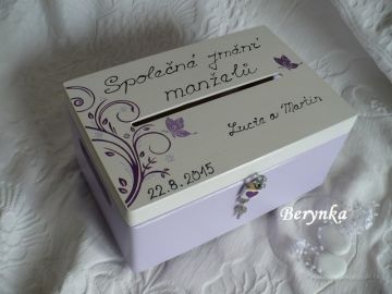 Svatební bedýnka s ornamenty - podle oznámení