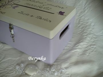 Svatební bedýnka s ornamenty - podle oznámení