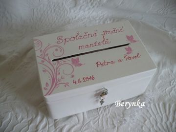 Svatební bedýnka s ornamenty - podle oznámení
