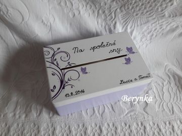 Svatební bedýnka s ornamenty - podle oznámení