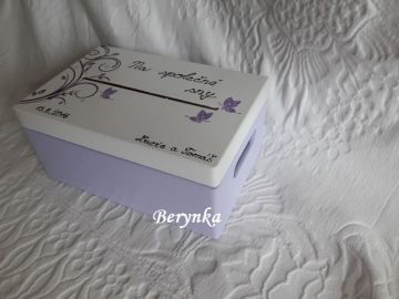 Svatební bedýnka s ornamenty - podle oznámení
