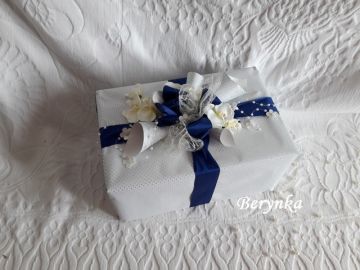 Svatební bedýnka s ornamenty - podle oznámení