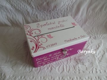 Svatební bedýnka s ornamenty - podle oznámení