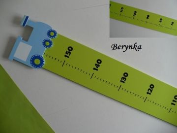 Dřevěné dekorace - modrá a zelená