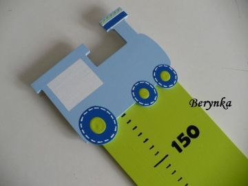 Dřevěné dekorace - modrá a zelená