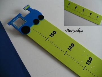 Dřevěné dekorace - modrá a zelená