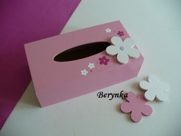 Dřevěné dekorace - malinovo-fialová