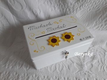 Svatební bedýnka se slunečnicemi