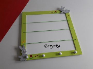 Dřevěné dekorace - s králíčky
