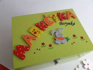 Dřevěné dekorace - s králíčky