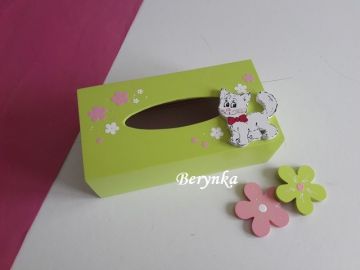 Krabička na kapesníky s kočičkou