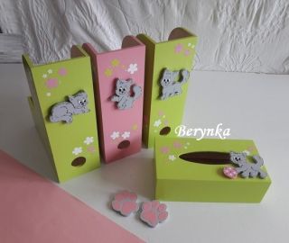 Krabička na kapesníky s kočičkou