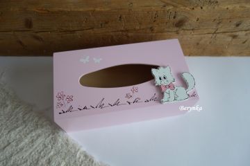 Krabička na kapesníky s kočičkou