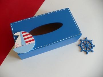 Krabička na kapesníky s lodičkou