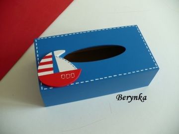 Krabička na kapesníky s lodičkou