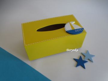 Krabička na kapesníky s lodičkou