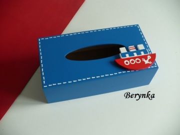 Krabička na kapesníky s lodičkou