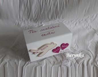 Svatební pokladnička s letadlem