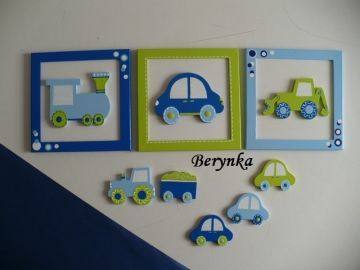 Obrázky pro kluky s různými dopravními prostředky