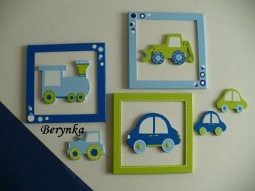 Obrázky pro kluky s různými dopravními prostředky