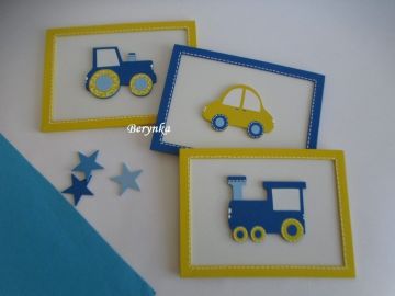 Obrázky pro kluky s různými dopravními prostředky